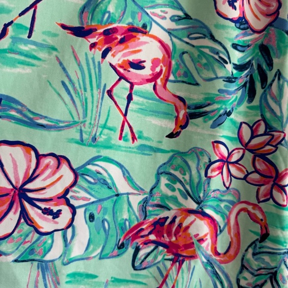 Aryeh V Neck Sleeveless Sundress Floral  Flamingo Tropical Colorful Beach XL - Picture 4 of 6